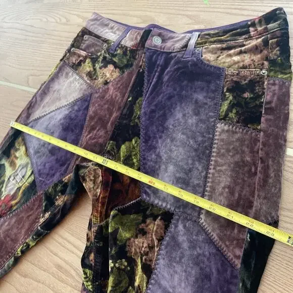 Ralph Lauren Collection Purple Label Patchwork 160 Slim Denim Jean Velvet 32 $3k - Picture 10 of 16